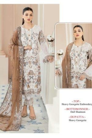 Designer Pakistani Suit with Embroidery Sequence work