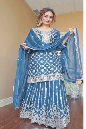 Pure Heavy Chinnon Silk With Heavy