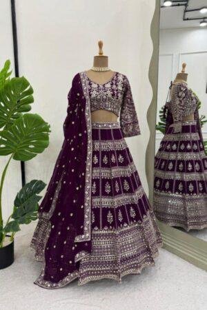 Lehengha Type : Semi-Stitch