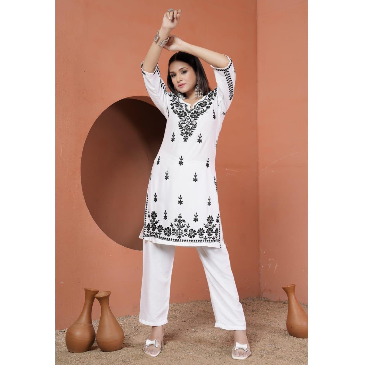 New Concept Of Chikankari kurti - Image 2
