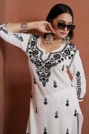 New Concept Of Chikankari kurti