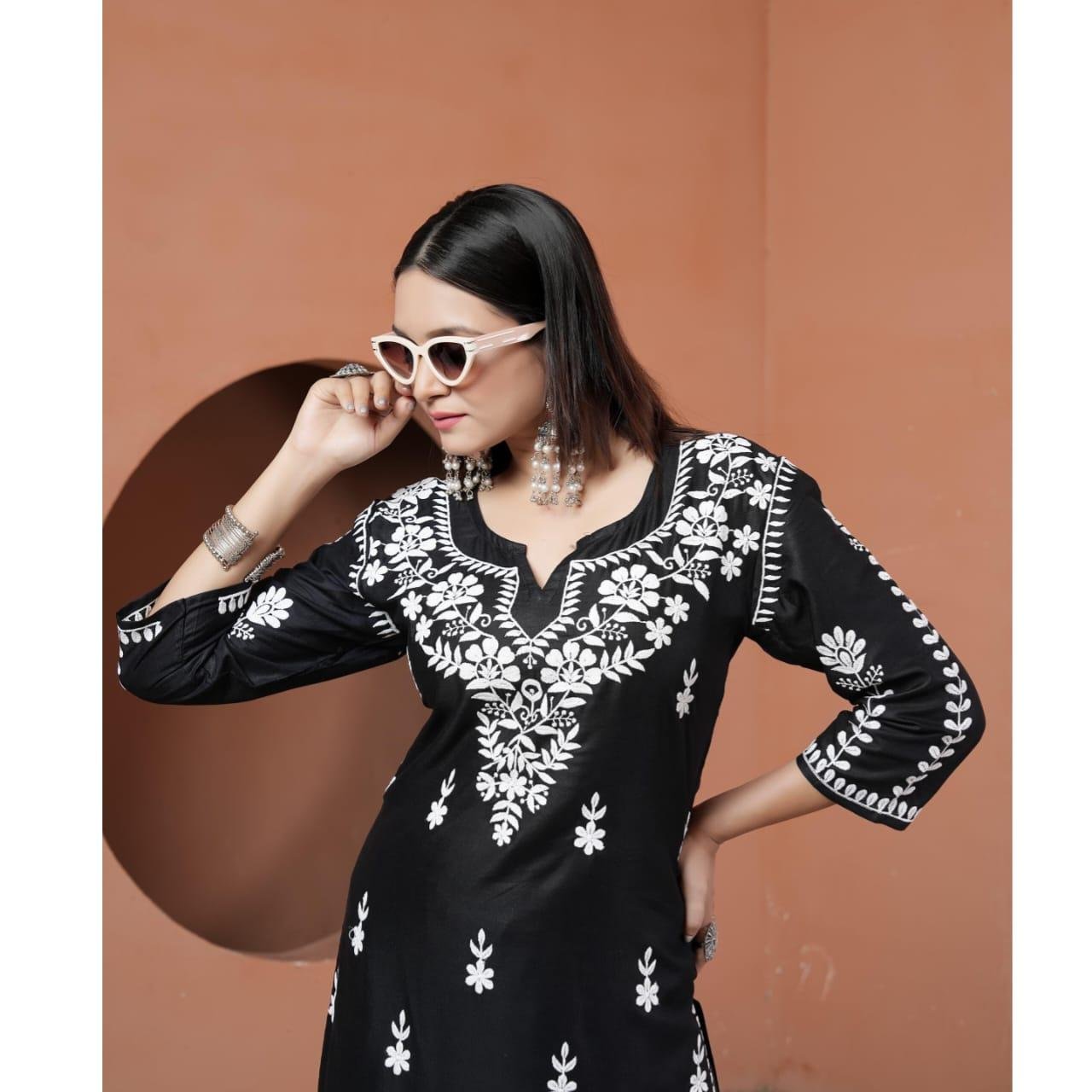 New Concept Of Chikankari kurti - Image 3