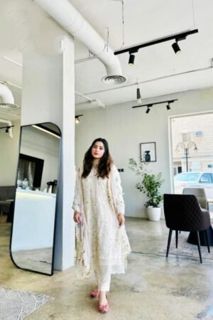 Graceful Elegance Woven with Embroidery