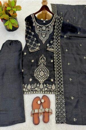 GMY Choo Silk Embroidery Beads Work