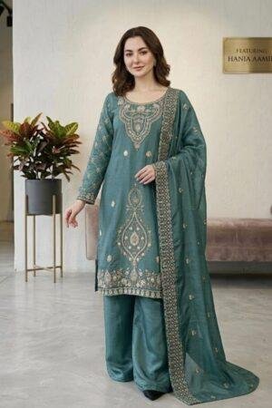 GMY Choo Silk Embroidery Beads Work