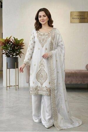 GMY Choo Silk Embroidery Beads Work