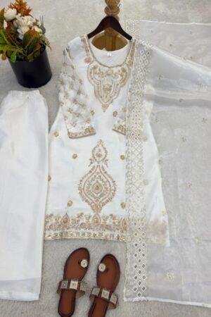 GMY Choo Silk Embroidery Beads Work