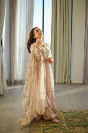 Pure Natural Crepe Embroidery Sequence