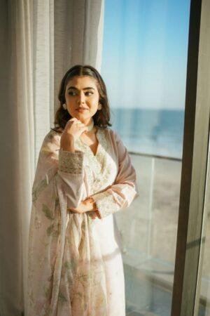 Pure Natural Crepe Embroidery Sequence