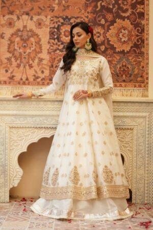 Heavy Net Thread Sequence Gown with Japan