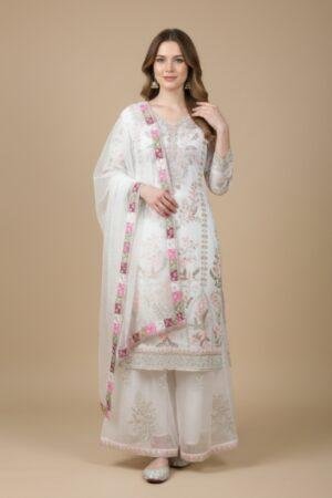 Premium Organza Embroidered Suit Set