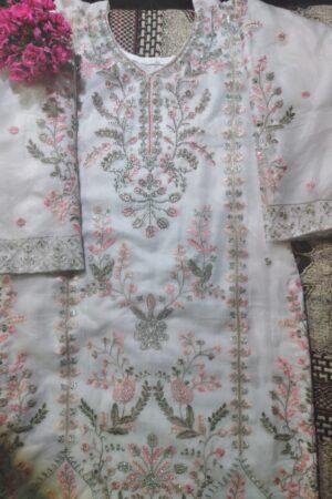 Premium Organza Embroidered Suit Set