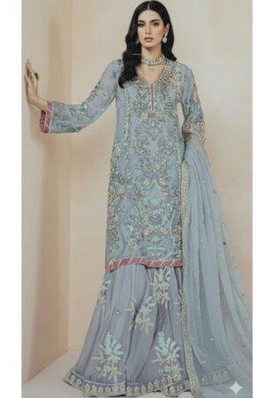 Premium Organza Embroidered Suit Set