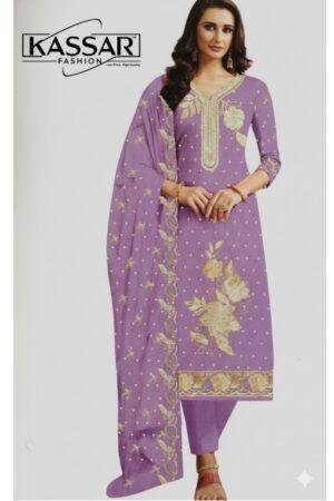 Rolex Suit with Rolex Dupatta Unstitched Part Wear | Kassar Fashion