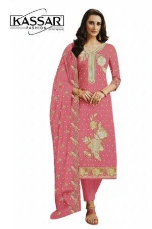 Rolex Suit with Rolex Dupatta Unstitched Part Wear | Kassar Fashion