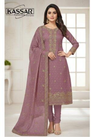 Kassar Fashion HO Fancy Suit with Chinon Work Dupatta