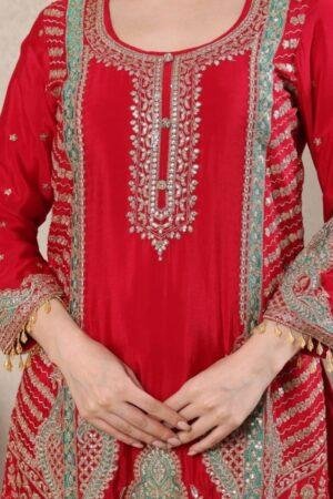 Heavy Chinon Silk Sequence Embroidery