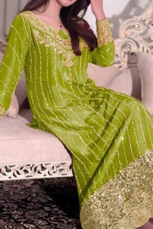 Launching New 🦋 Designer Party Wear Look – Pure Chinon Silk Top, Palazzo & Dupatta Set 👗